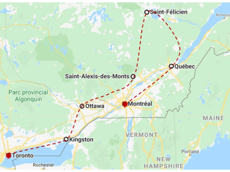 Self-drive rondreis Quebec-Ontario 12 nachten FR - Van Montreal naar Toronto