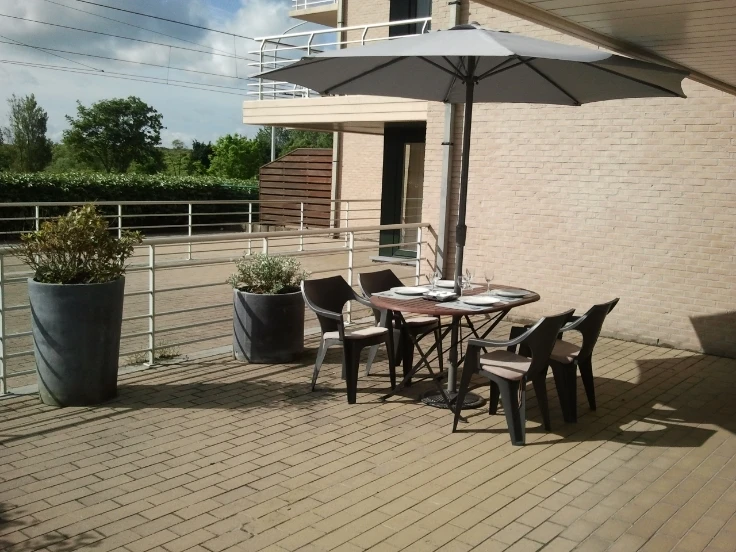 Appartement 2 CH groot terras Wifi Eigen parkeerplaats